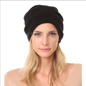 Plush Black Beanie